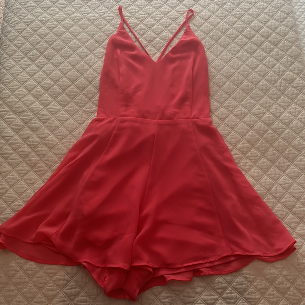 Pink Sheer Romper